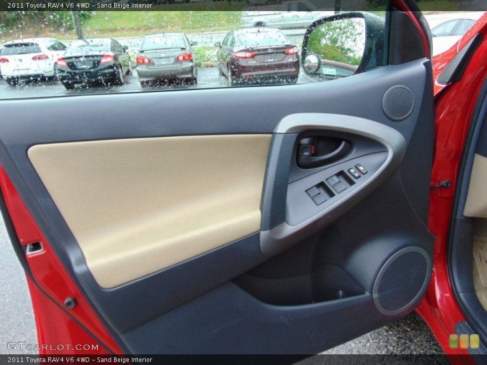 Sand Beige Interior Door Panel for the 2011 Toyota RAV4 V6 4WD #104138275
