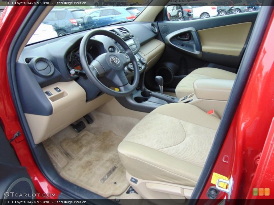 Sand Beige Interior Photo for the 2011 Toyota RAV4 V6 4WD #104138308
