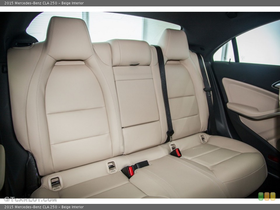 Beige Interior Rear Seat for the 2015 Mercedes-Benz CLA 250 #104140162