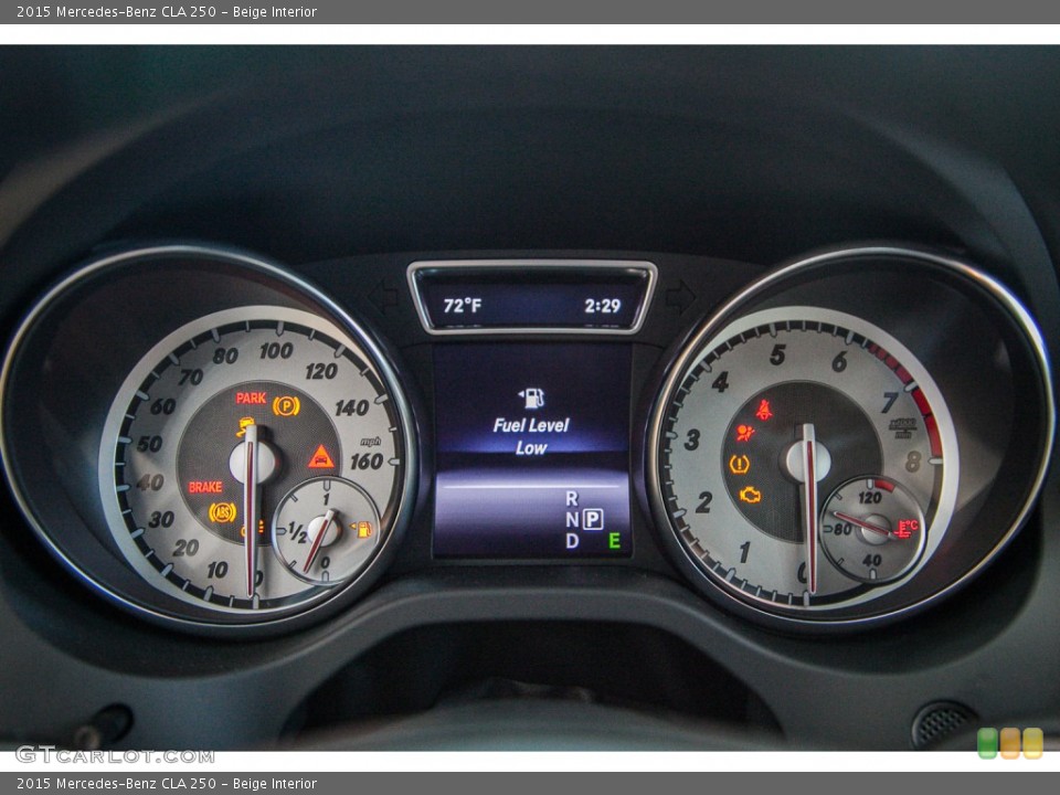 Beige Interior Gauges for the 2015 Mercedes-Benz CLA 250 #104140348