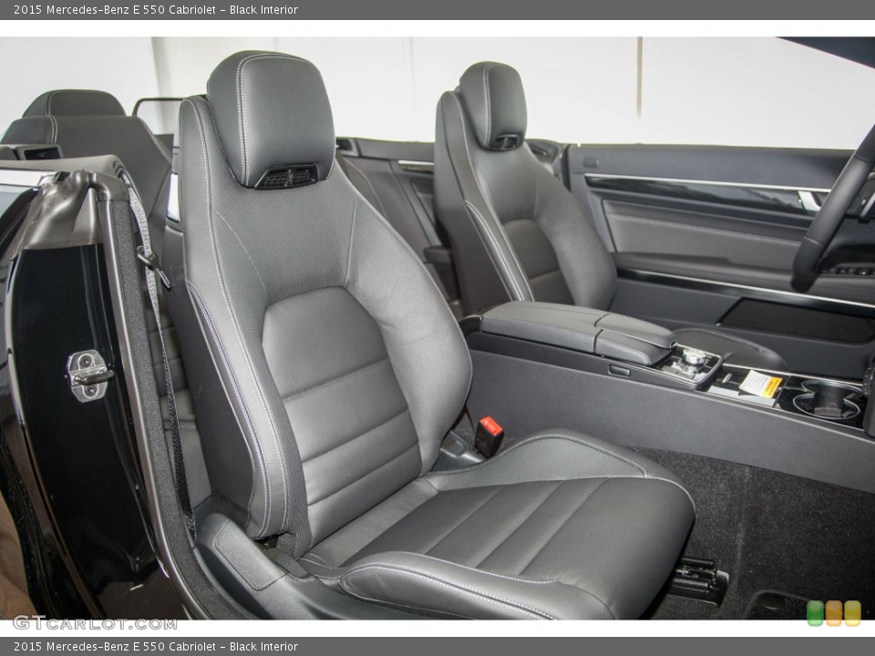 Black Interior Front Seat for the 2015 Mercedes-Benz E 550 Cabriolet #104141000