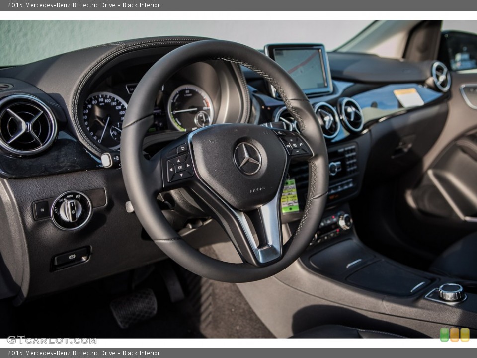 Black Interior Steering Wheel for the 2015 Mercedes-Benz B Electric Drive #104165134