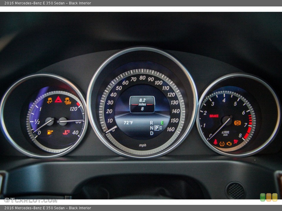 Black Interior Gauges for the 2016 Mercedes-Benz E 350 Sedan #104171756