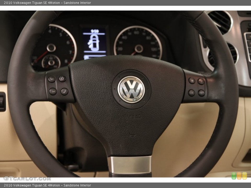 Sandstone Interior Steering Wheel for the 2010 Volkswagen Tiguan SE 4Motion #104174480