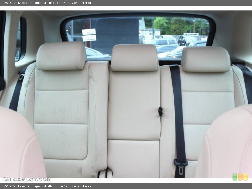 Sandstone Interior Rear Seat for the 2010 Volkswagen Tiguan SE 4Motion #104191820