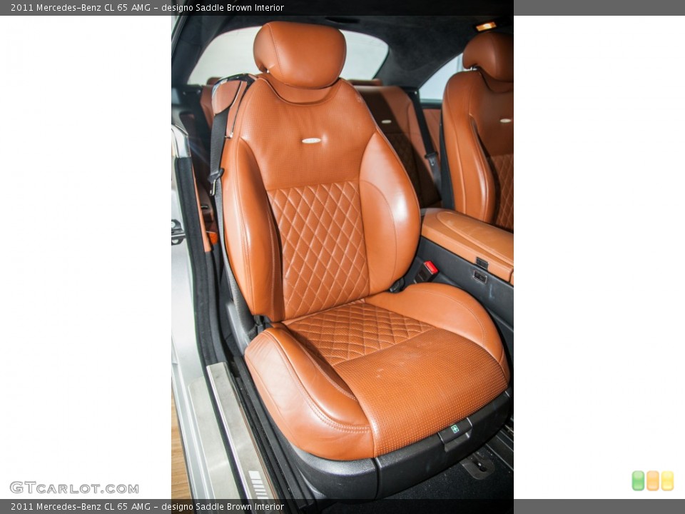 designo Saddle Brown Interior Front Seat for the 2011 Mercedes-Benz CL 65 AMG #104208999