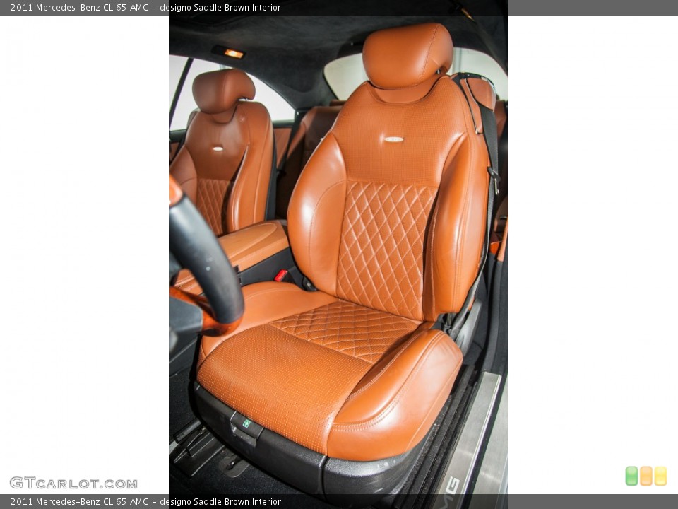 designo Saddle Brown Interior Front Seat for the 2011 Mercedes-Benz CL 65 AMG #104209032
