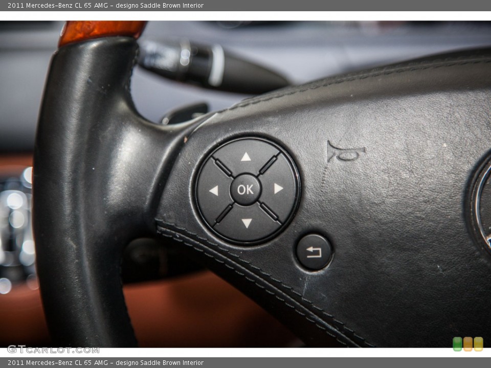 designo Saddle Brown Interior Controls for the 2011 Mercedes-Benz CL 65 AMG #104209150