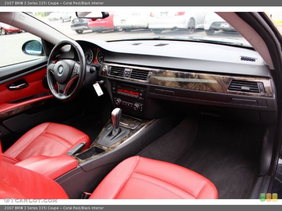 Coral Red/Black Interior Dashboard for the 2007 BMW 3 Series 335i Coupe #104216352