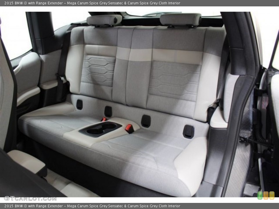 Mega Carum Spice Grey Sensatec & Carum Spice Grey Cloth Interior Rear Seat for the 2015 BMW i3 with Range Extender #104220468