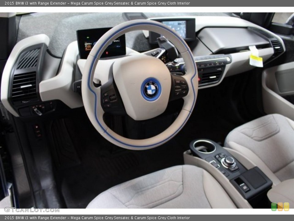 Mega Carum Spice Grey Sensatec & Carum Spice Grey Cloth Interior Prime Interior for the 2015 BMW i3 with Range Extender #104220491