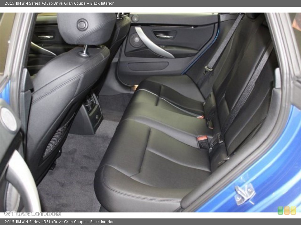 Black Interior Rear Seat for the 2015 BMW 4 Series 435i xDrive Gran Coupe #104221611