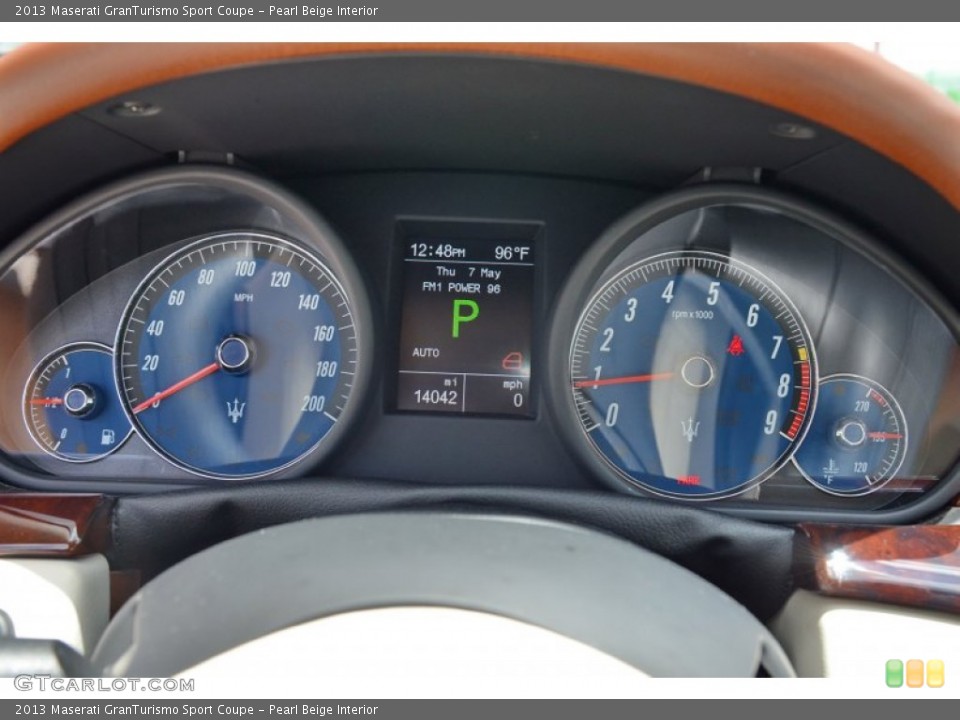 Pearl Beige Interior Gauges for the 2013 Maserati GranTurismo Sport Coupe #104239638