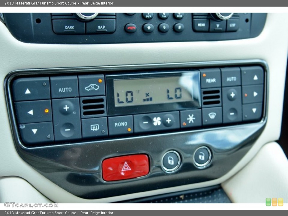 Pearl Beige Interior Controls for the 2013 Maserati GranTurismo Sport Coupe #104239703