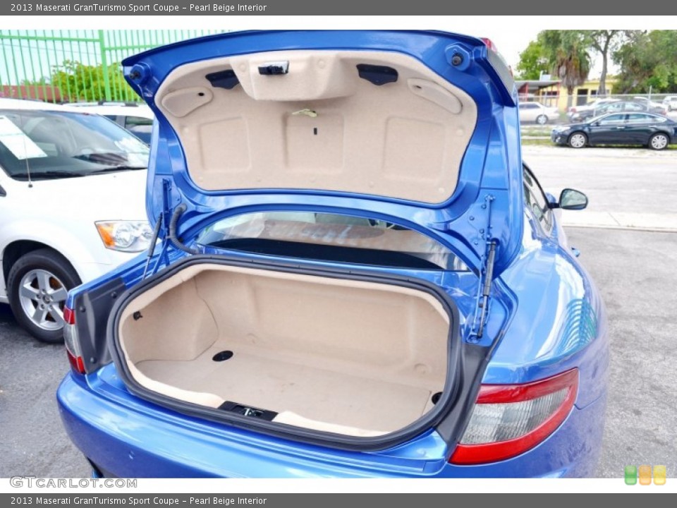 Pearl Beige Interior Trunk for the 2013 Maserati GranTurismo Sport Coupe #104240597