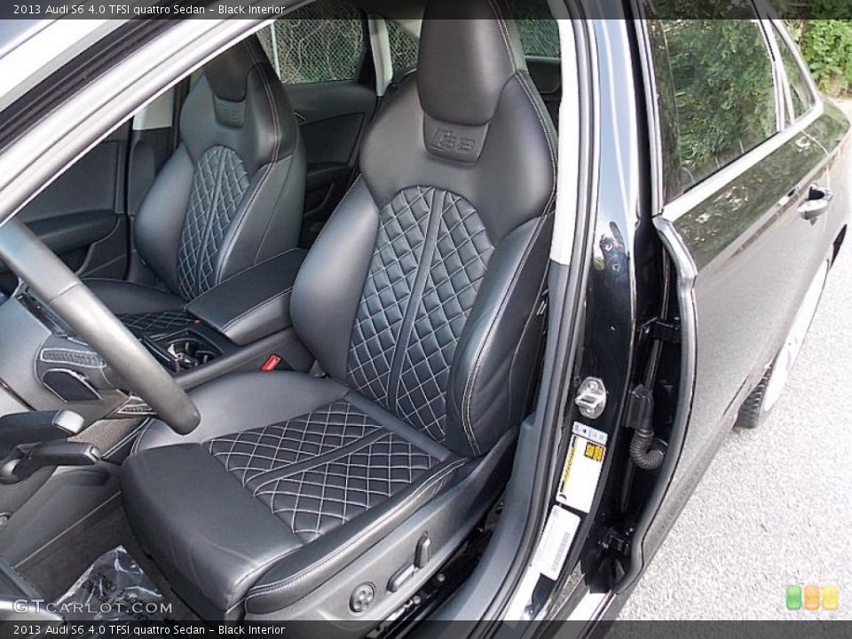 Black Interior Front Seat for the 2013 Audi S6 4.0 TFSI quattro Sedan #104240810