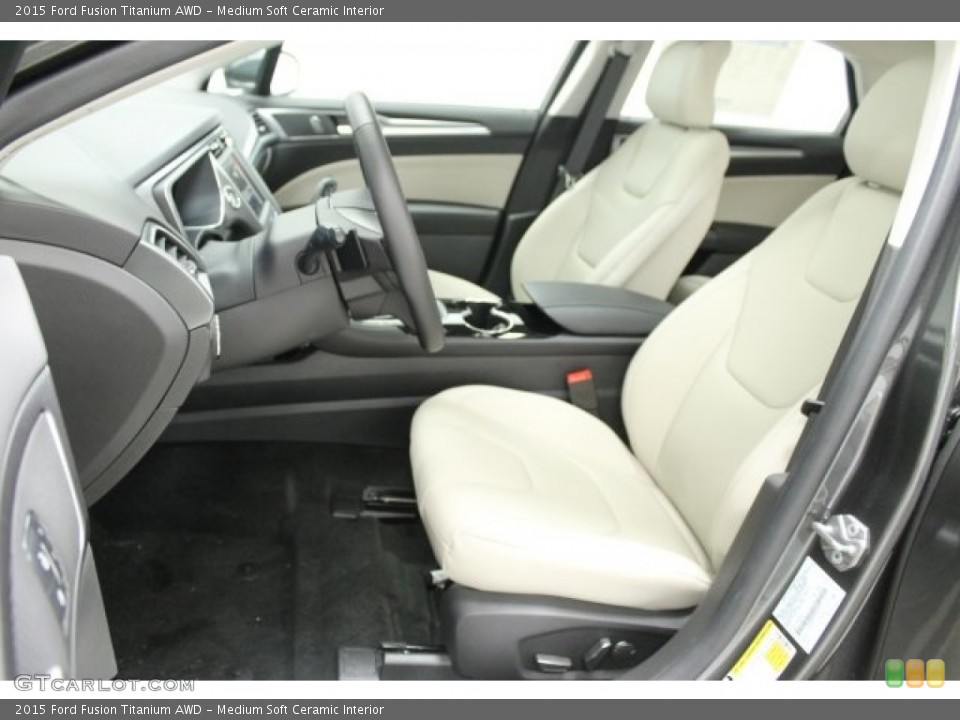 Medium Soft Ceramic Interior Front Seat for the 2015 Ford Fusion Titanium AWD #104253440