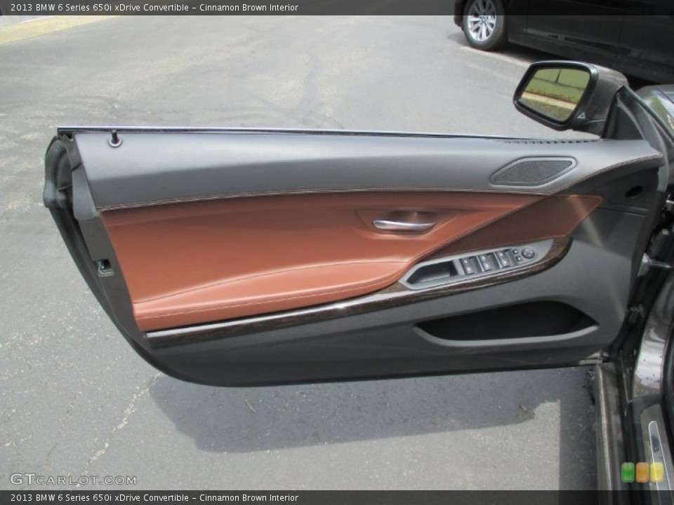 Cinnamon Brown Interior Door Panel for the 2013 BMW 6 Series 650i xDrive Convertible #104261100