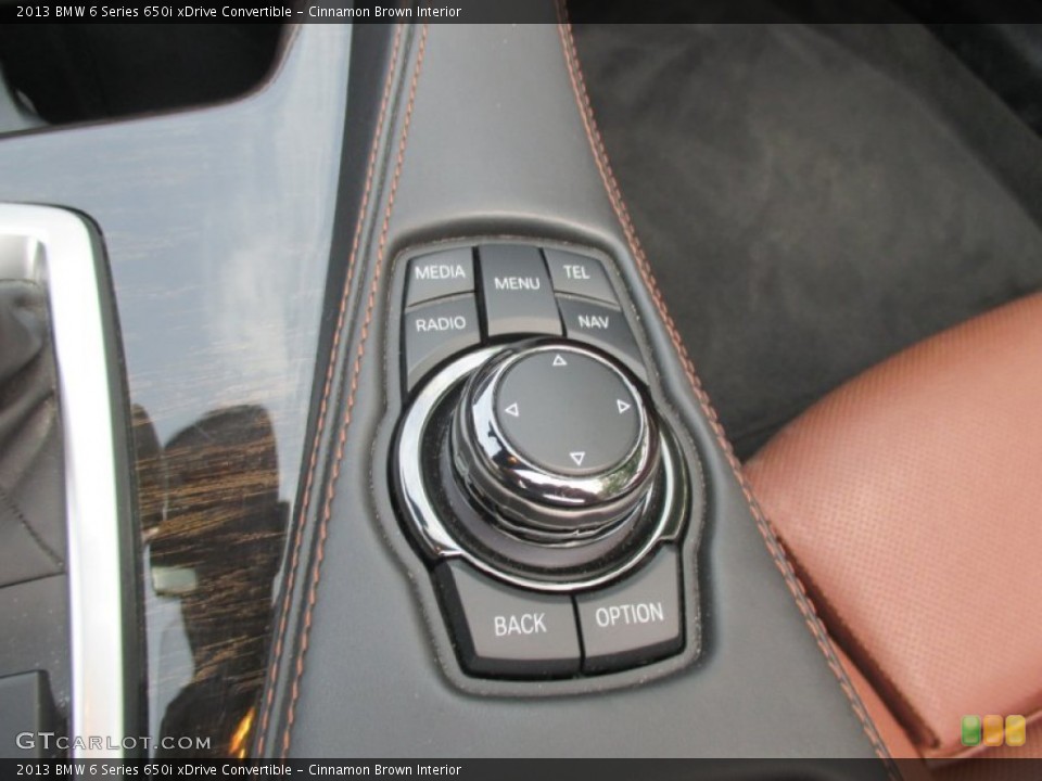 Cinnamon Brown Interior Controls for the 2013 BMW 6 Series 650i xDrive Convertible #104261241