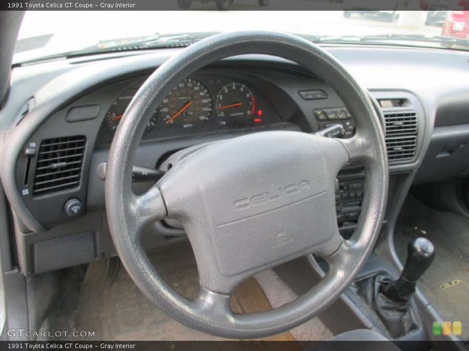 Gray Interior Steering Wheel for the 1991 Toyota Celica GT Coupe #104262903