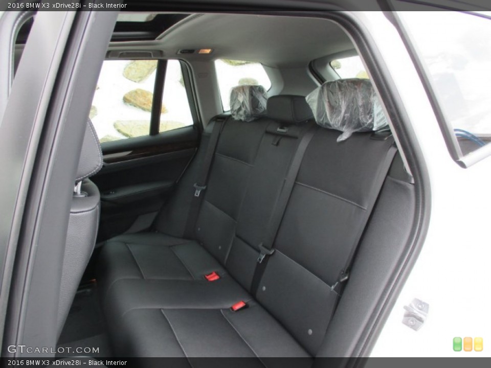 Black Interior Rear Seat for the 2016 BMW X3 xDrive28i #104262999