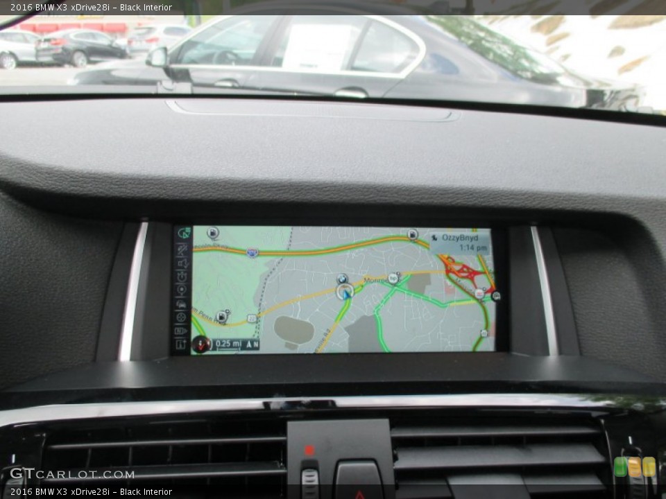 Black Interior Navigation for the 2016 BMW X3 xDrive28i #104263044