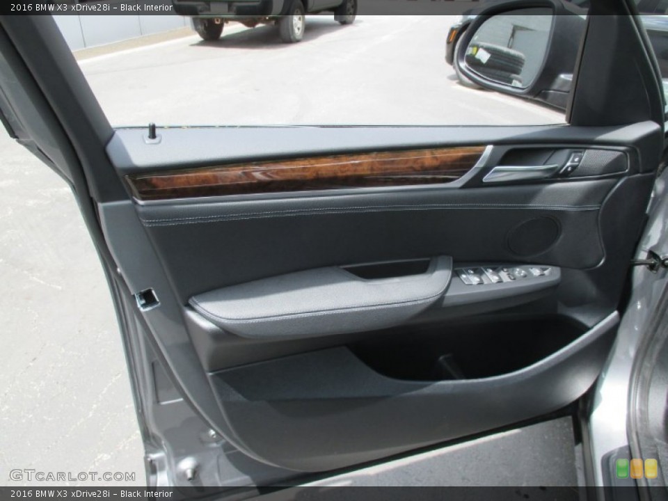 Black Interior Door Panel for the 2016 BMW X3 xDrive28i #104263443