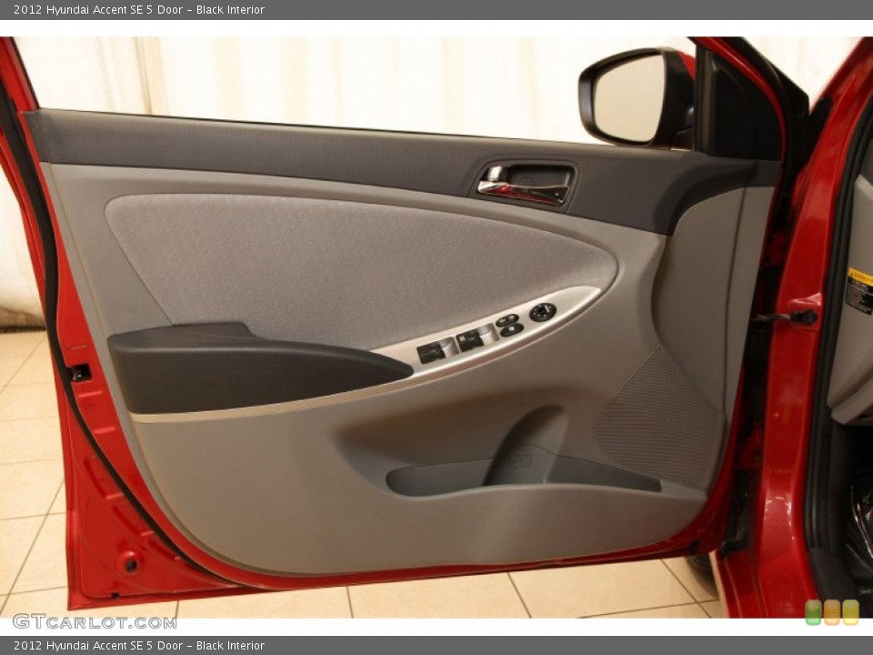 Black Interior Door Panel for the 2012 Hyundai Accent SE 5 Door #104267526
