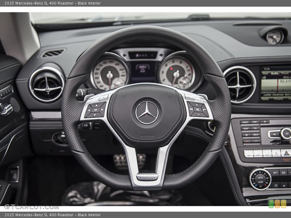 Black Interior Steering Wheel for the 2015 Mercedes-Benz SL 400 Roadster #104270695