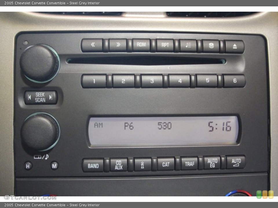 Steel Grey Interior Controls for the 2005 Chevrolet Corvette Convertible #104271015