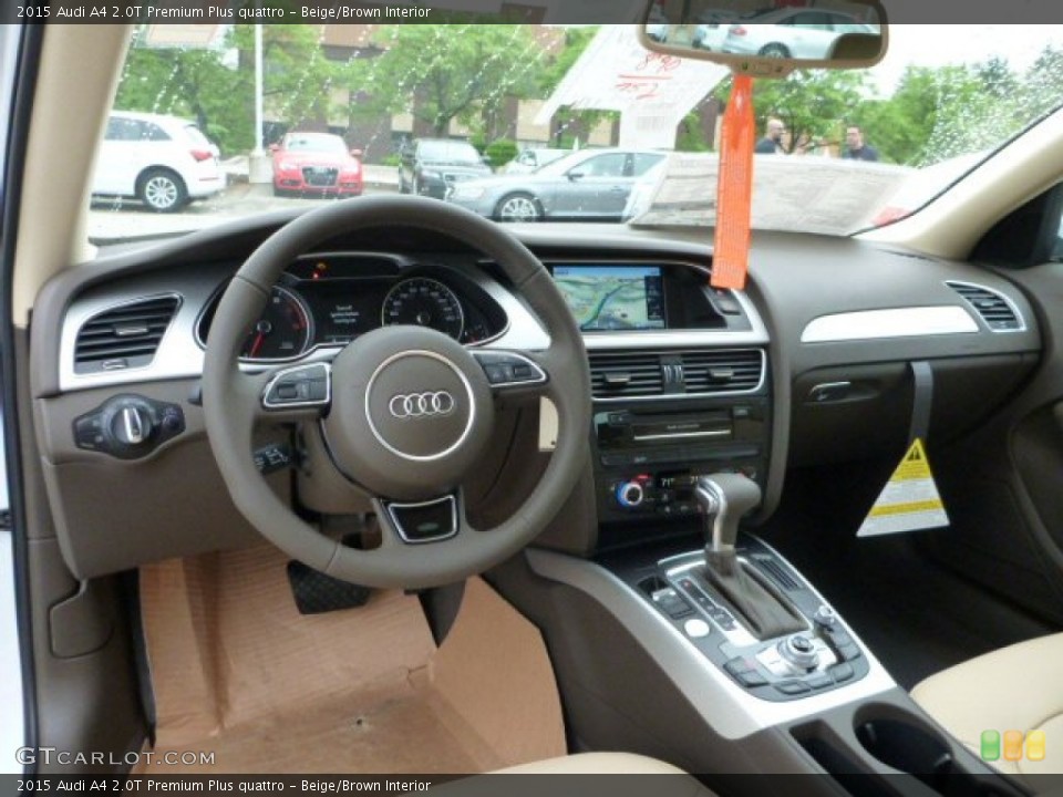 Beige/Brown Interior Dashboard for the 2015 Audi A4 2.0T Premium Plus quattro #104272161