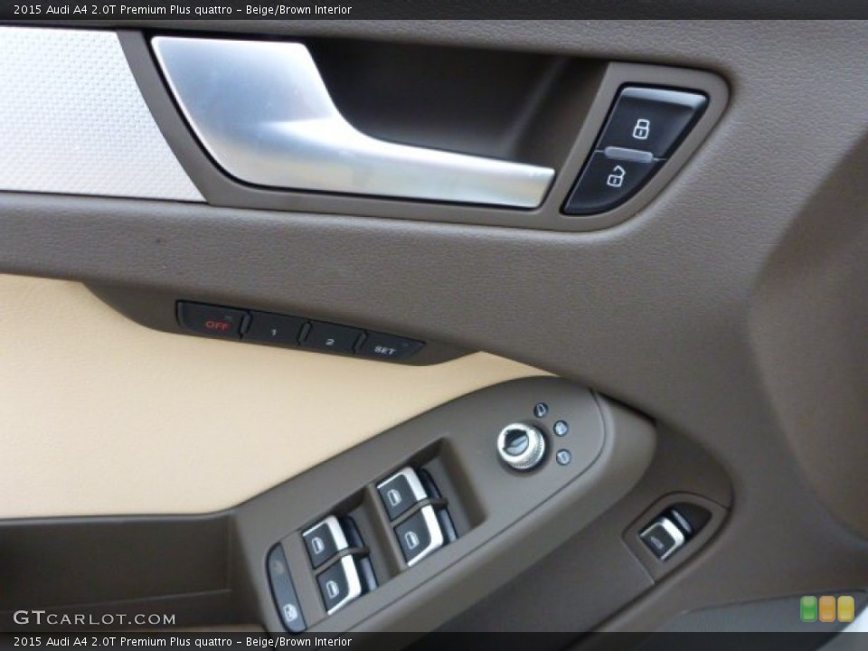 Beige/Brown Interior Controls for the 2015 Audi A4 2.0T Premium Plus quattro #104272239