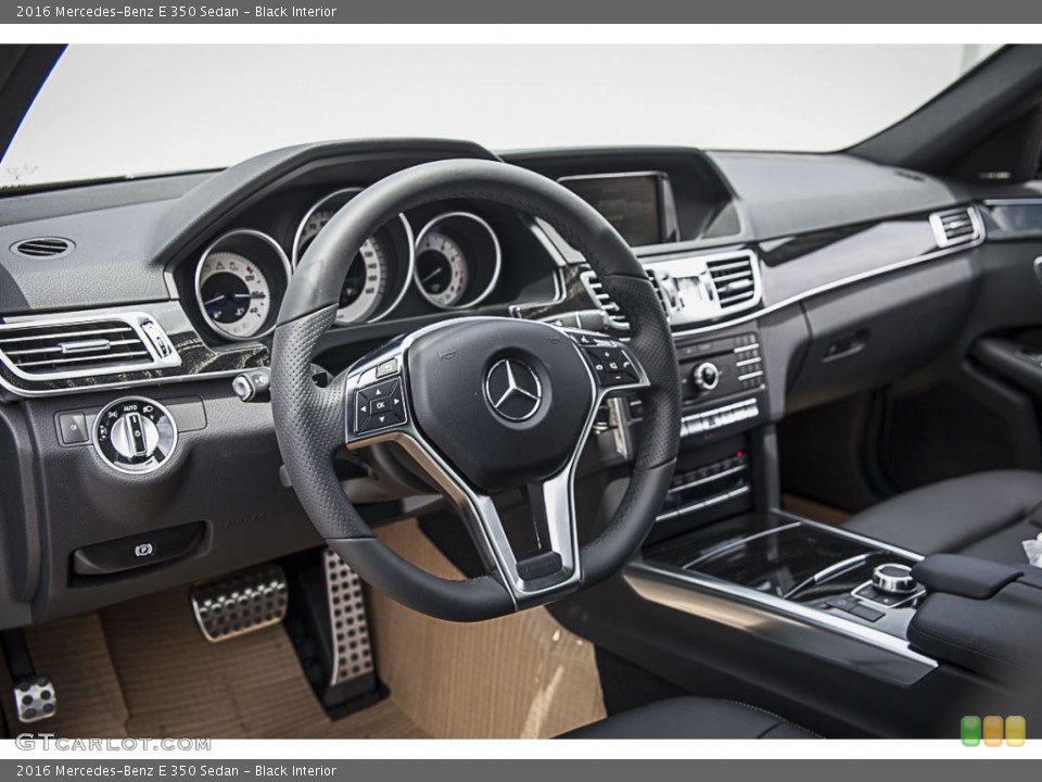 Black Interior Dashboard for the 2016 Mercedes-Benz E 350 Sedan #104272830