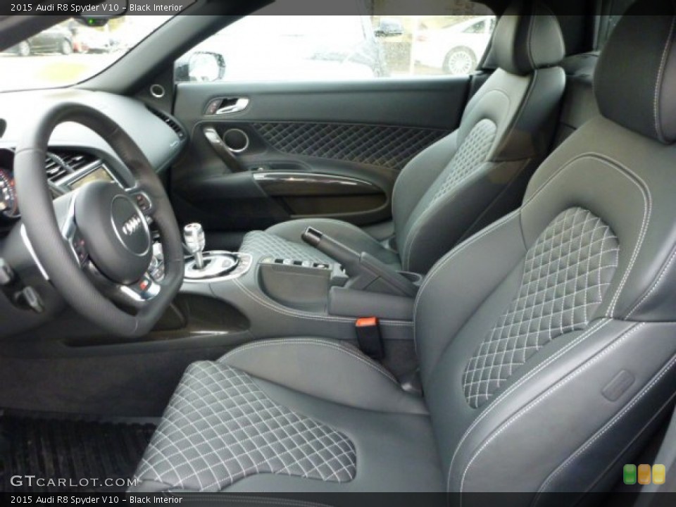 Black Interior Front Seat for the 2015 Audi R8 Spyder V10 #104274757