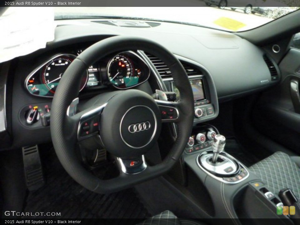 Black Interior Dashboard for the 2015 Audi R8 Spyder V10 #104274776