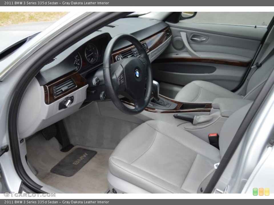 Gray Dakota Leather Interior Photo for the 2011 BMW 3 Series 335d Sedan #104275584