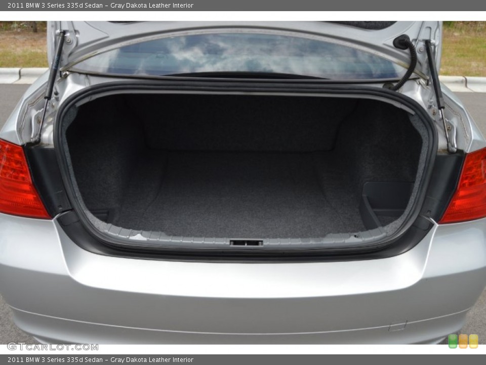 Gray Dakota Leather Interior Trunk for the 2011 BMW 3 Series 335d Sedan #104276014