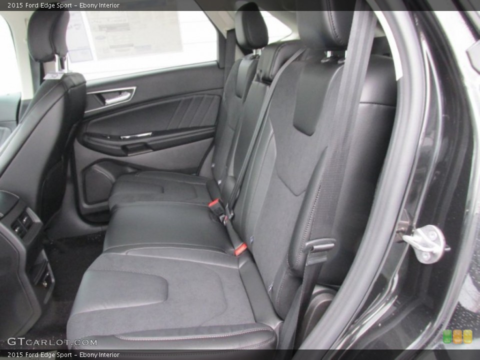 Ebony Interior Rear Seat for the 2015 Ford Edge Sport #104281159
