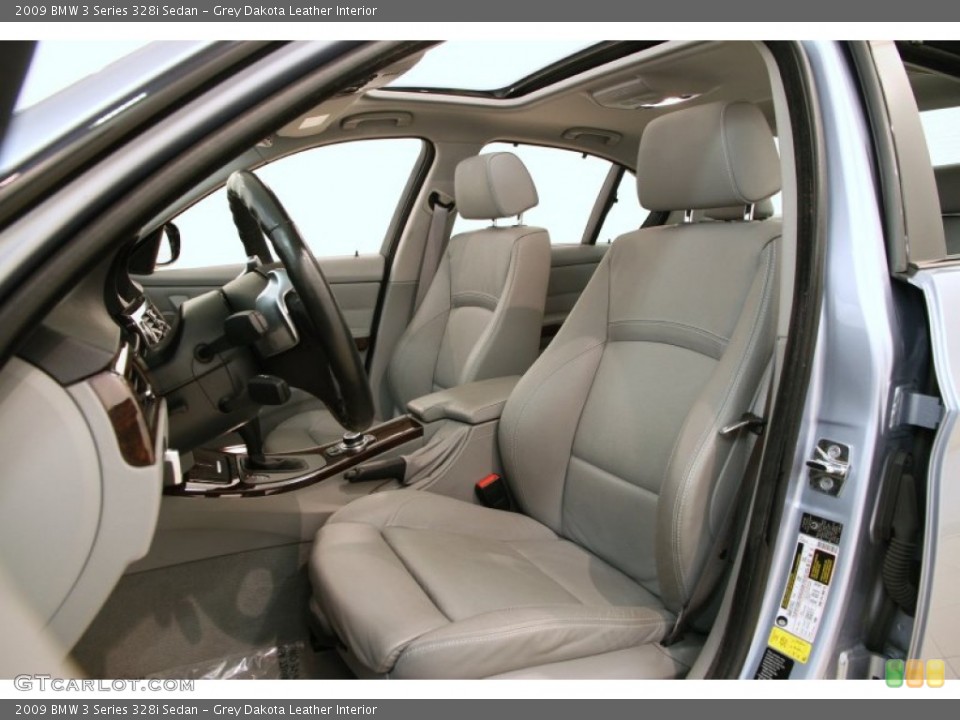 Grey Dakota Leather Interior Photo for the 2009 BMW 3 Series 328i Sedan #104288999