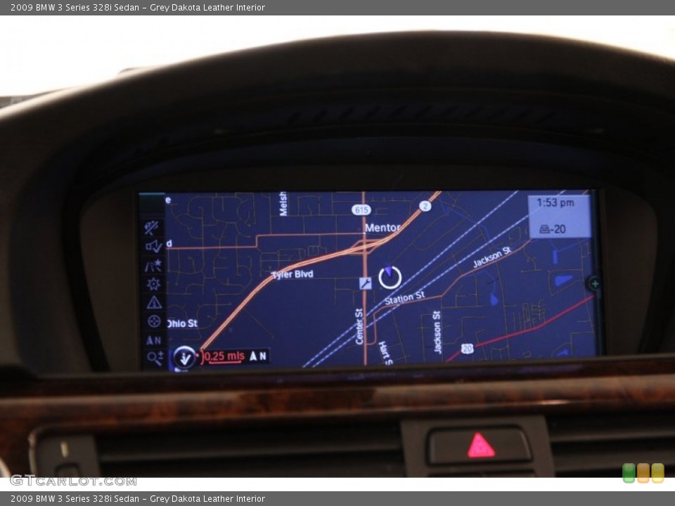 Grey Dakota Leather Interior Navigation for the 2009 BMW 3 Series 328i Sedan #104289158