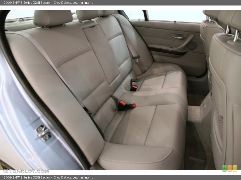 Grey Dakota Leather Interior Rear Seat for the 2009 BMW 3 Series 328i Sedan #104289293