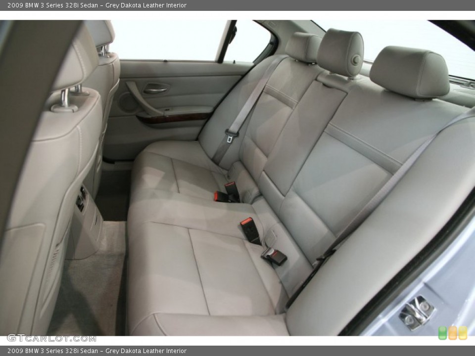 Grey Dakota Leather Interior Rear Seat for the 2009 BMW 3 Series 328i Sedan #104289358