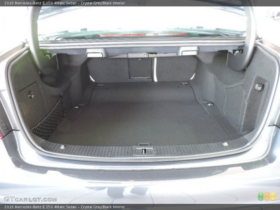 Crystal Grey/Black Interior Trunk for the 2016 Mercedes-Benz E 350 4Matic Sedan #104290313