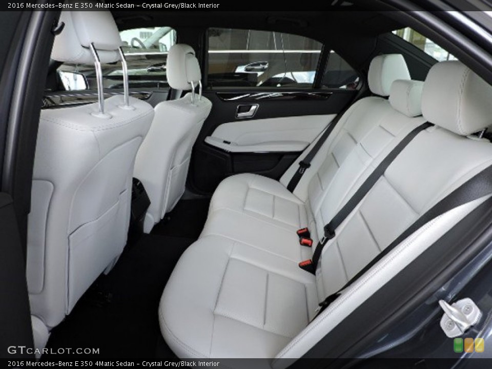Crystal Grey/Black Interior Rear Seat for the 2016 Mercedes-Benz E 350 4Matic Sedan #104290417