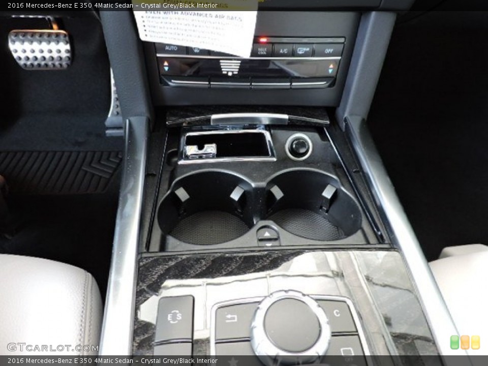 Crystal Grey/Black Interior Controls for the 2016 Mercedes-Benz E 350 4Matic Sedan #104290450