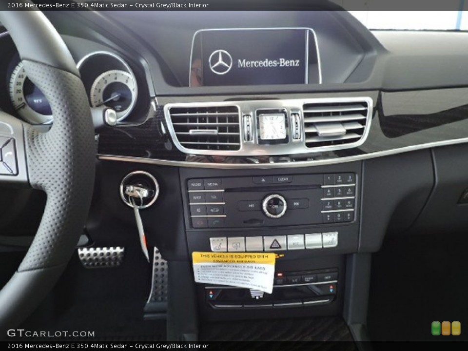 Crystal Grey/Black Interior Controls for the 2016 Mercedes-Benz E 350 4Matic Sedan #104290469