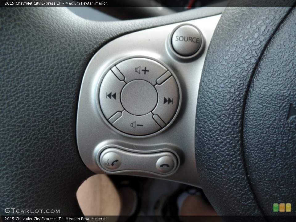 Medium Pewter Interior Controls for the 2015 Chevrolet City Express LT #104301899