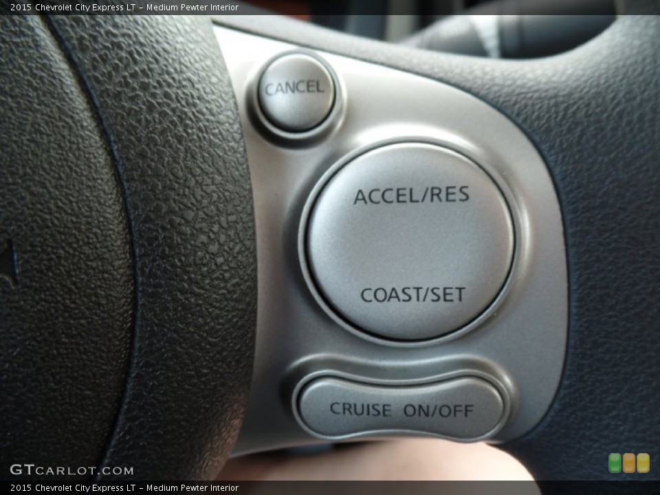 Medium Pewter Interior Controls for the 2015 Chevrolet City Express LT #104301917