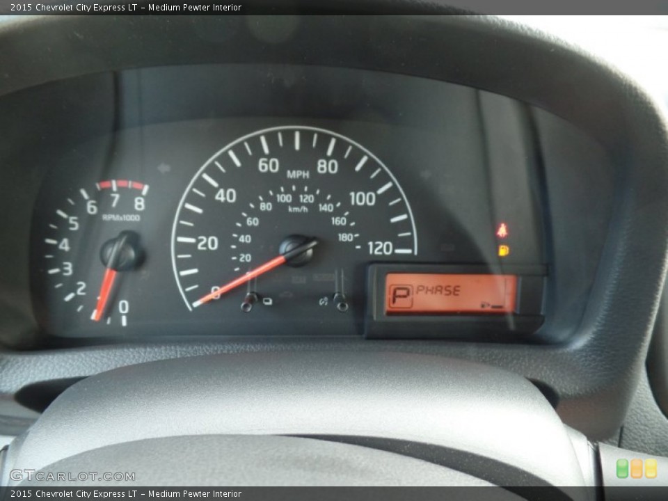 Medium Pewter Interior Gauges for the 2015 Chevrolet City Express LT #104301962