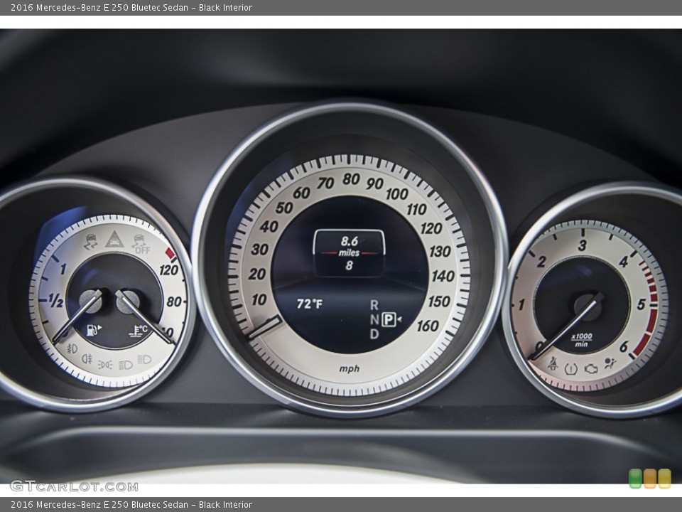 Black Interior Gauges for the 2016 Mercedes-Benz E 250 Bluetec Sedan #104315240